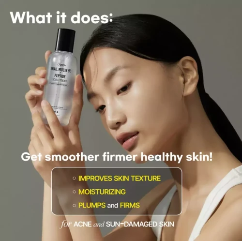 لوشن إيسنس معالج بميوسين الحلزون 95٪ و5 ببتيدات Snail Mucin 95% + 5-Peptide Facial Essence