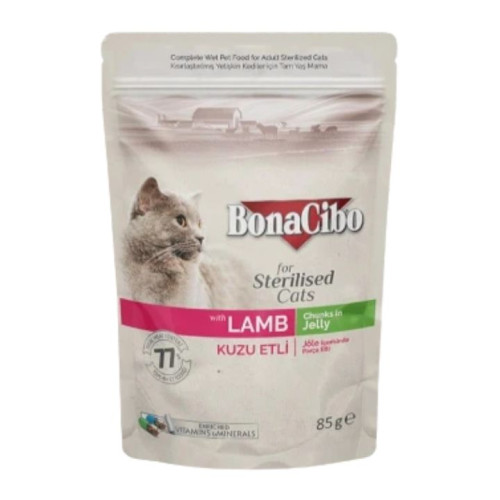 طعام رطب للقطط البالغة لحم ضأن طري _ 85 غرام Wet Food for Adult Cats Tender Lamb - 85 g
