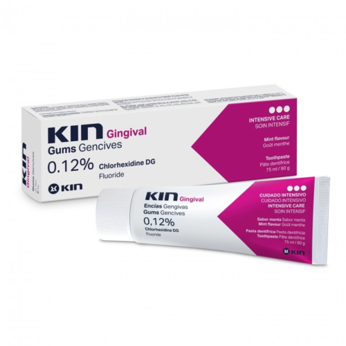 معجون أسنان KIN Gingival للعناية المكثفة باللثة (0.12% كلورهيكسيدين وفلورايد) 75 مل KIN Gingival Gums Gencives Toothpaste 0.12% Chlorhexidine + Fluoride 75ml