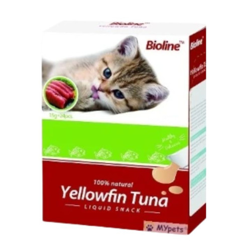 طعام رطب للقطط بنكهة تونة الزعانف الصفراء _ 24 قطعة Wet Cat Food With Yellowfin Tuna Flavor -24 Pcs