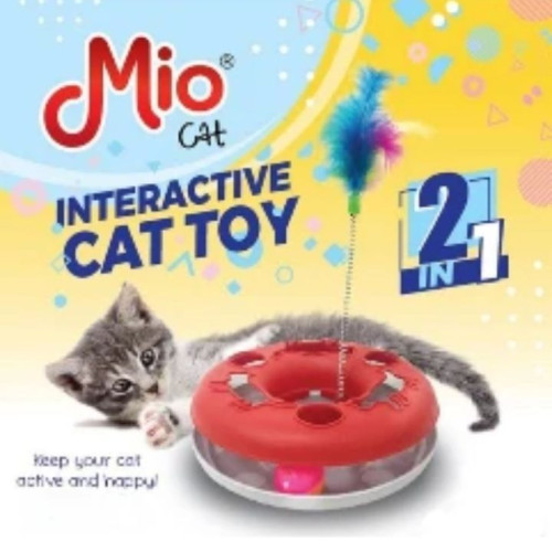 لعبة تفاعلية للقطط 2 في 1 2-in-1 Interactive Cat Toy