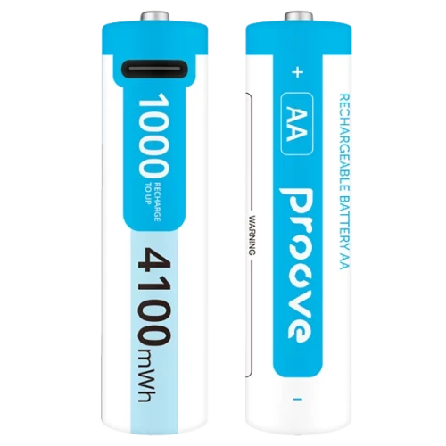 بطاريات قابلة لإعادة الشحن Proove Compact Energy Pro AA قطعتان أبيض (باتري) "Proove Rechargeable Batteries  Compact Energy Pro AA 2 pcs white (باتري)