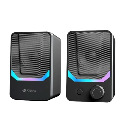 كيسونلي Kisonli X31 Dual Usb Rgb Speakers For Pc And Laptop
