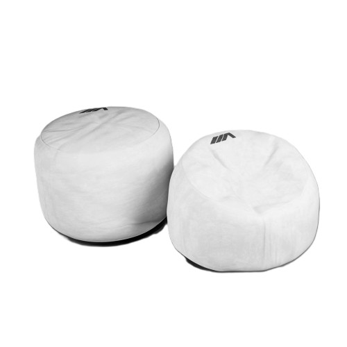 كرسي بين باج أبيض - 110 سم Bean Bag Chair White - 110Cm