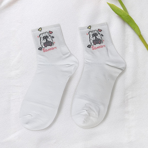 جوارب بيضاء بطبعة تشارمي كيتي  حاملة الوردة White Charmy Kitty Socks with Rose Design - Sanrio