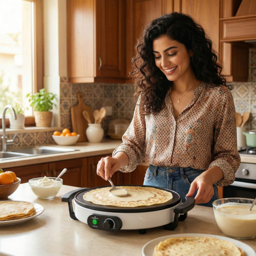 صانعة كريب كهربائية Electric Crepe Maker