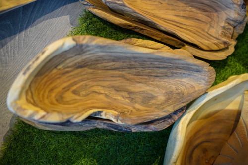 طبق الخشب الطبيعي Wooden Harmony Dish