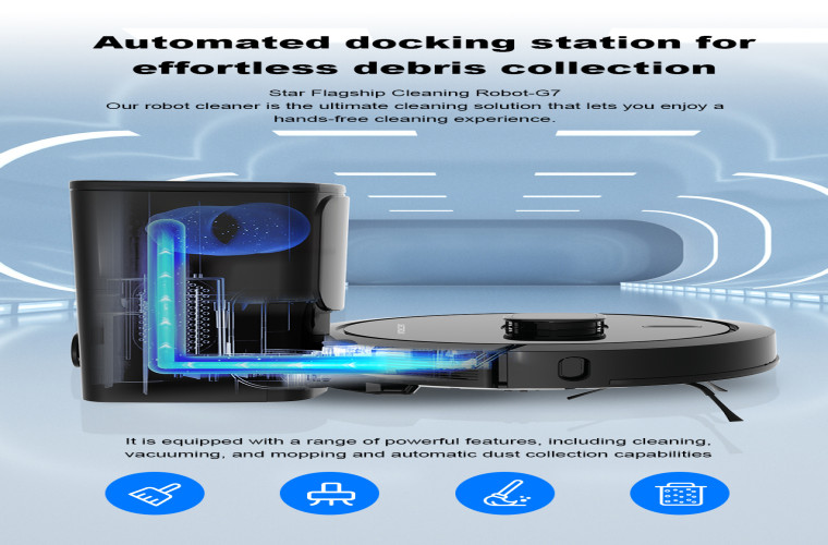 روبوت تنظيف ذكي G7 مع تفريغ ذاتي من Liectroux Liectroux G7 Self-Emptying Smart Robot Vacuum Cleaner