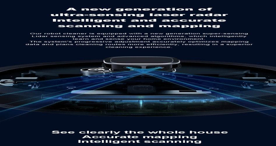 روبوت تنظيف ذكي G7 مع تفريغ ذاتي من Liectroux Liectroux G7 Self-Emptying Smart Robot Vacuum Cleaner
