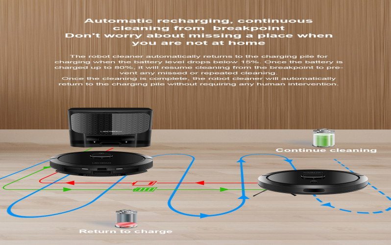 روبوت تنظيف ذكي G7 مع تفريغ ذاتي من Liectroux Liectroux G7 Self-Emptying Smart Robot Vacuum Cleaner