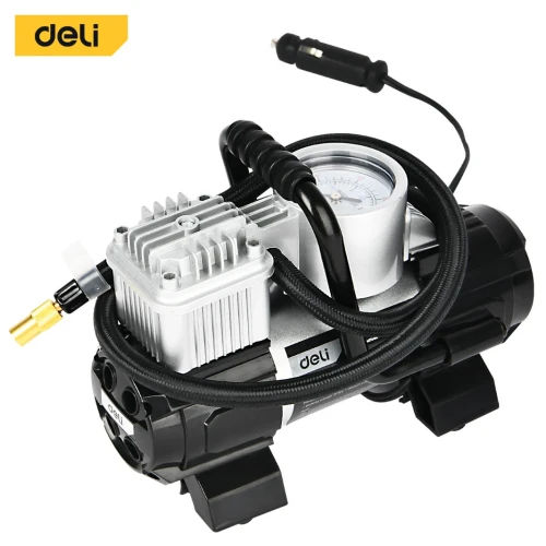 منفاخ هواء / كمبريسر سيارات ديلو 12 فولت – موديل EDL8058 Deli EDL8058 Air Compressor Pump – 12V – 140 PSI