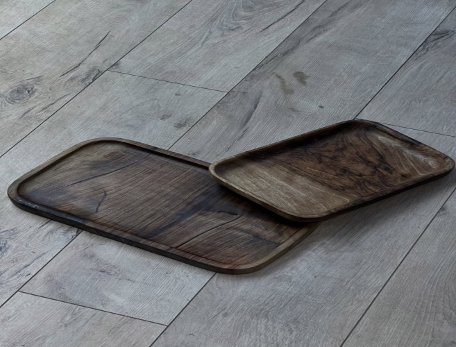 سيت صواني خشبية Wooden trays
