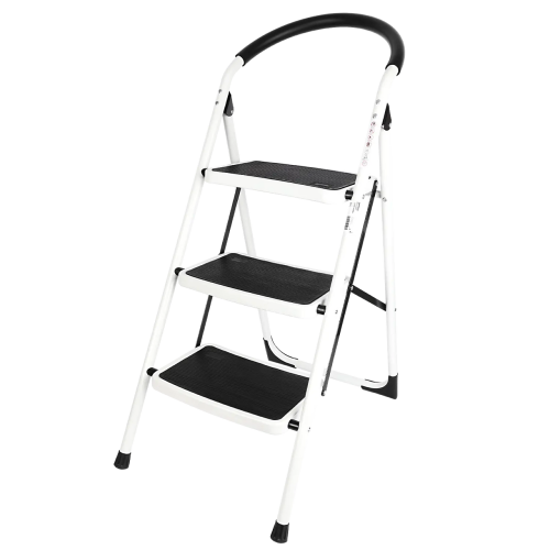 سُلّم حديد ديلو درجتين قابل للطي – ارتفاع أعلى – موديل EDL509013 Deli EDL509013 Two-Step Iron Folding Ladder