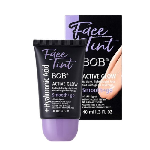 فايس تنت بحمض الهيالورونيك لإشراقة طبيعية Face Tint Hyaluronic Acid Active Glow Lightweight Foundation