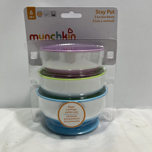 اطباق للاطفال عدد 3 امنة وصحية- شفط 3Suction Bowls