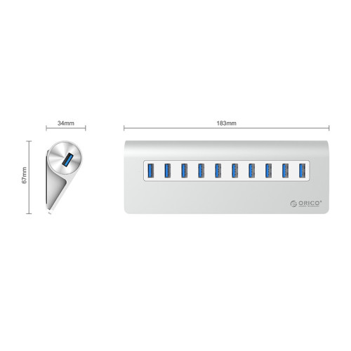 أوريكو Orico M3h10 Usb 3 0 Hub