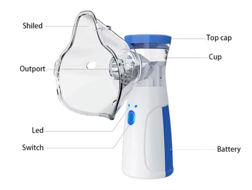 جهاز تبخير طبي محمول للاستنشاق Portable Medical Inhalation Steam Device