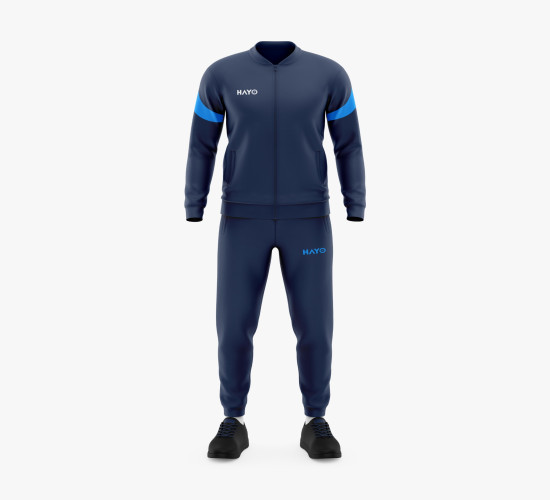 بدلة رياضية بسحاب كامل من هايو سبورتس Hayo Men's Full Zip Sports Tracksuit