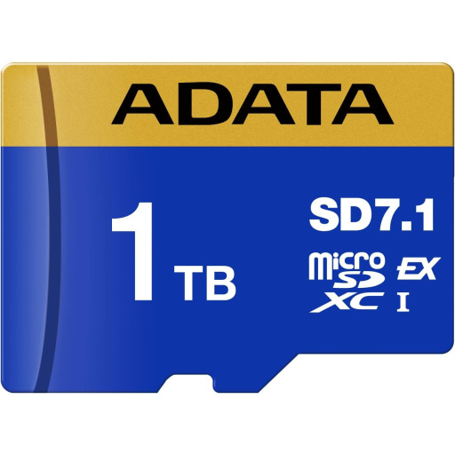 ADATA Premier Extreme microSDXC سعة 1 تيرابايت – قراءة حتى 800 ميجابايت/ثانية، وكتابة 700 ميجابايت/ثانية، تصنيف V30 U3 C10 ADATA Premier Extreme microSDXC 1TB (SD 7.1 Express) – Up to 800MB/s Read, 700MB/s Write, V30 U3 C10, PCIe Gen3 x1