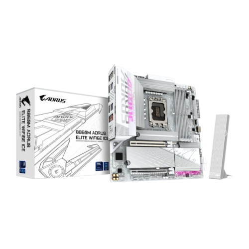 GIGABYTE GIGABYTE B860m Aorus Elite WIFI6e Ice