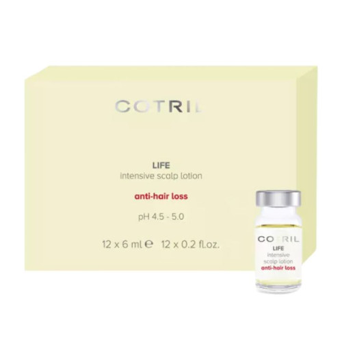 امبولات لوشن مكثف لفروة الرأس المضاد لتساقط الشعر 12 قطعة Intensive Scalp Lotion Ampoules for Combating Hair Loss 12 pcs