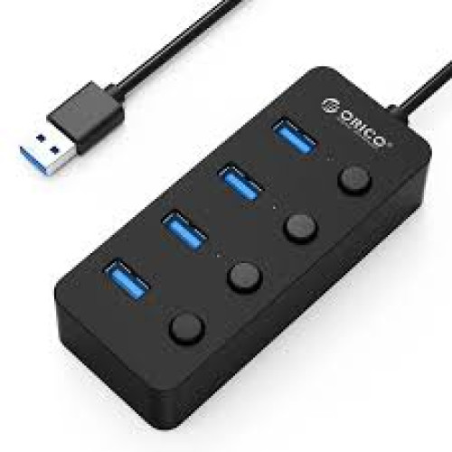 أوريكو Orico W9ph4 Hub USB3 4port On Off w9ph4-u3