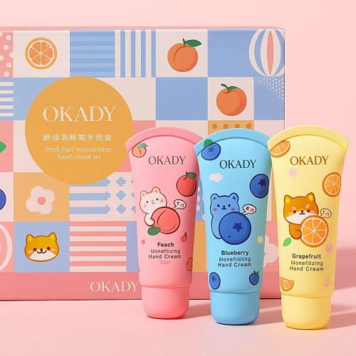 بوكس العناية باليدين بنكهات الفواكه Okady Fresh Fruit Moisturizing