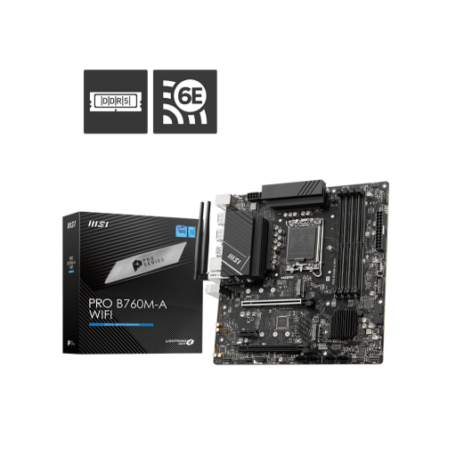ام اس آي MSI Pro b760m-a 5333 MHZ