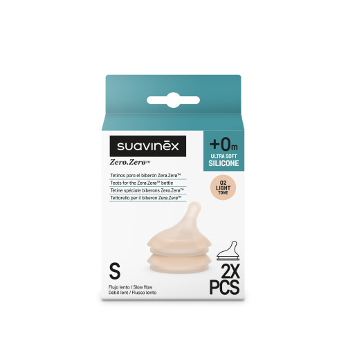 حلمة للرضاعة ZERO ZERO فاتح اللون بطيئة التدفق ANTICOLIC BREASTFEEDING TEAT S SS 2U L1