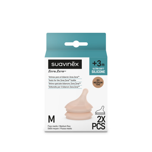 حلمة للرضاعة ZERO ZERO متوسط الللون ANTICOLIC ZERO TEAT S SM 2U MEDIUM L3