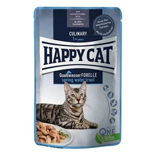 طعام رطب للقطط بسمك التروت بمياه الينابيع 85 غرام Spring Water Trout Wet Cat Food, 85g