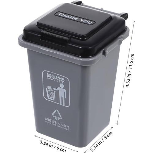 سلة نفايات مكتبية توضع على المكتب Desktop Office Trash Bin