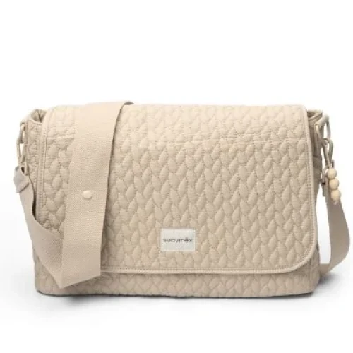 حقيبة للأم كبيرة الحجم لون بيجي S MATERNITY SHOULDER BAG WONDER BG I3