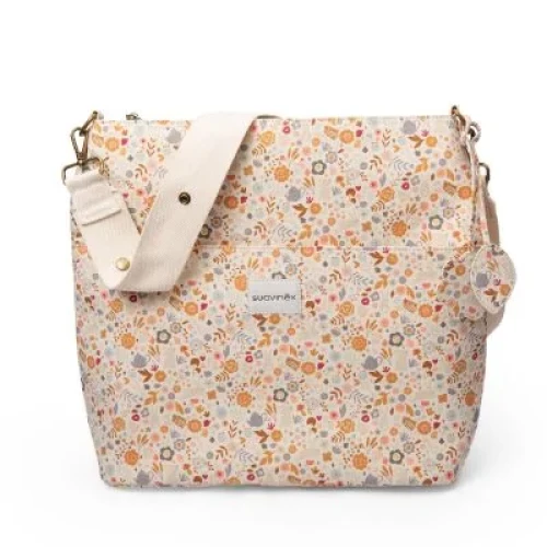 حقيبة للأم كبيرة الحجم بيجي اللون مع رسمة الورد S MATERNITY TOTE BAG WONDER LIBERTY I3