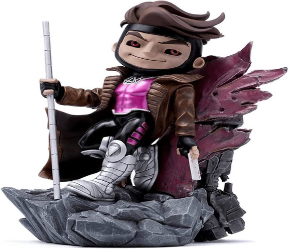 مجسم مارفل إكس-من: جامبيت (ريمي ليبو) بتصميم تشيبي Marvel X-Men: Gambit (Remy LeBeau) Chibi Style Figure