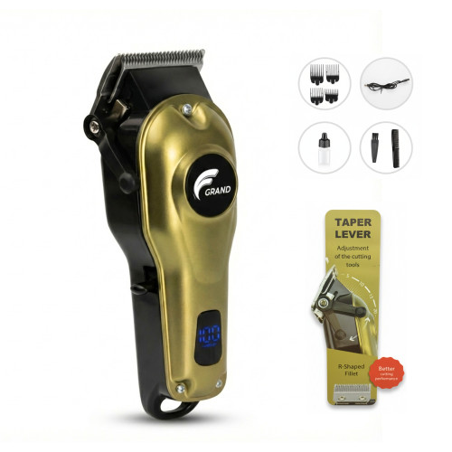 ماكنة حلاقة كراند الاحترافية رأس ستانلس ستيل مع شاشة ديجتال Professional Shaver
