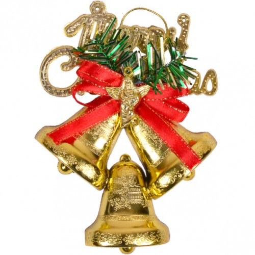 زينة اجراس الكريسمس الذهبية Golden Christmas bells