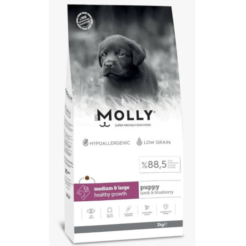 Molly Puppy  لحم الضأن والتوت الأزرق Molly Puppy Lamb & Blueberry