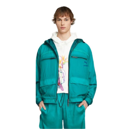 معطف مطري رجالي Koche Rev Green Raincoat