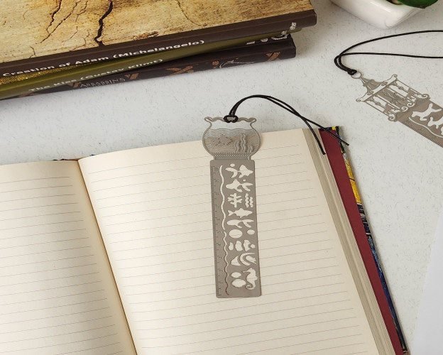 فاصلة كتب معدن Steel Bookmark