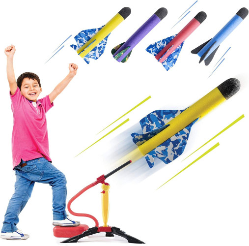 قاذفة صواريخ لعبة إطلاق صواريخ بعيدة المدى للأطفال والكبار Rocket launcher toy, long-range missile launcher for children and adults
