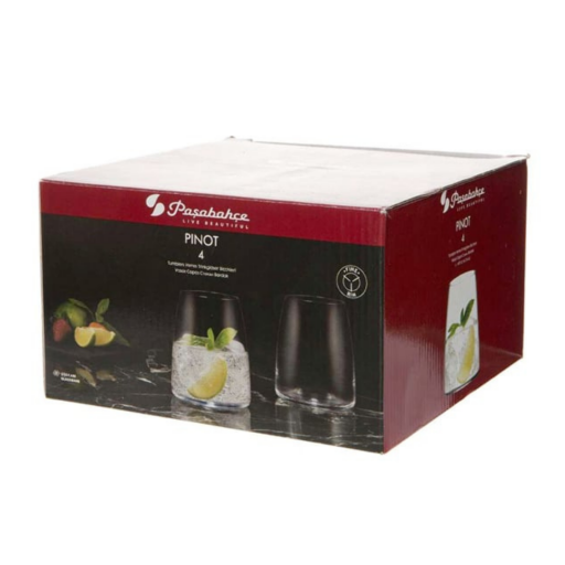 سيت اقداح زجاجية 4 قطع من باشابهجة Pasabahce Glass Set
