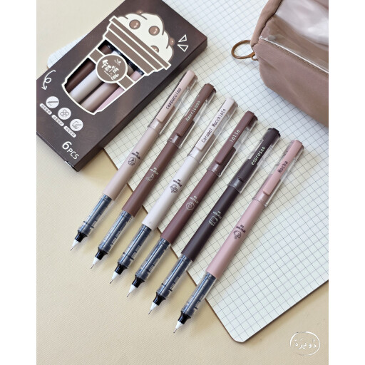 سيت اقلام جل قهوة coffee pens