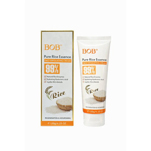كريم مقشر للبشرة بخلاصة الارز النقي BOB Face Exfoliating Cream Pure rice