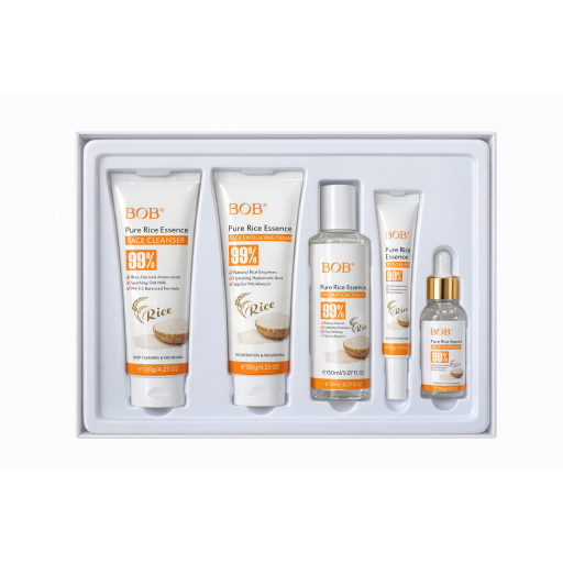 سيت عناية بخلاصة الارز النقي للبشرة BOB pure rice set