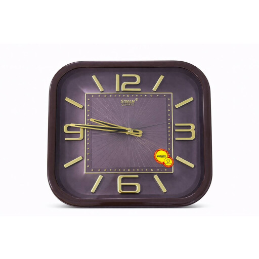 ساعة حائط سونام كوارتز مربعة SONAM Quartz Square Wall Clock