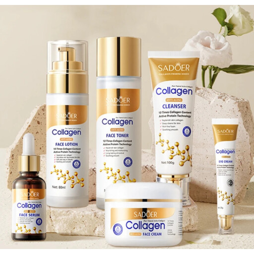 بكج الكولاجين SADOER skincare range with collagen ingredients