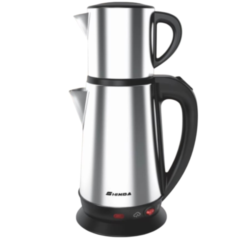 غلاية طابقين ستيل - 2 لتر Two-tier stainless steel kettle - 2 liters