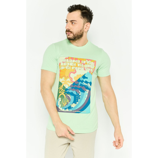 بوما × بالومو تيشيرت تدريب رجالي بأكمام قصيرة - أخضر نعناعي Puma x Palomo Men's Short Sleeve Training T-Shirt - Mint Green