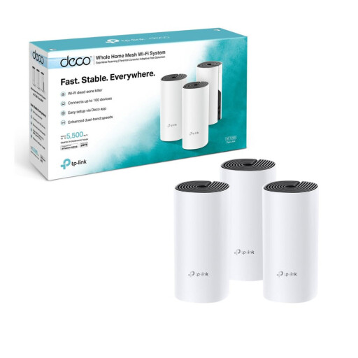 DECO M4 | نظام WI-FI متكامل للمنزل AC1200 TP_Link Deco M4 3pcs , ROUTER DECO AC 1200 DECO M4 3 PACK